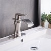 BWE Waterfall Single Hole Single-Handle Low-Arc Bathroom Faucet With Suppy Line - 2 of 4