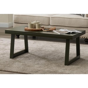 Kings Brand Furniture Charlie Modern Rectangle Wood Coffee Table, Accent Cocktail Center Tables for Living Room - 1 of 4