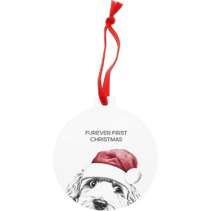 Pavilion Gift Company - Furever - 4" Ceramic Ornament - Tree Ornaments - 1 of 4