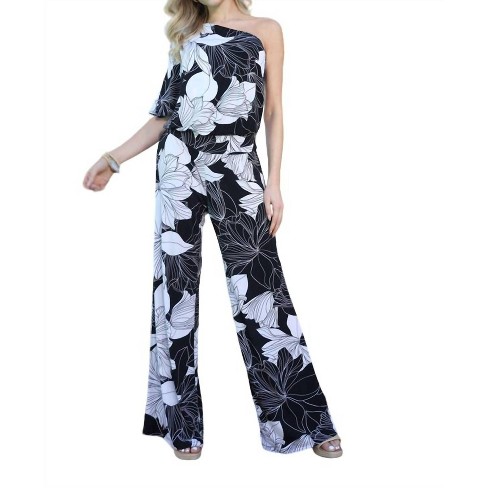 Women's ASYMMETRICAL DROP WAIST JUMPSUIT - Veronica M - image 1 of 4