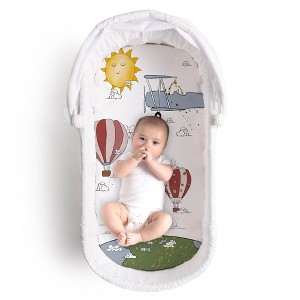 JumpOff Jo Hypoallergenic Fitted Bassinet Sheet for Baby Boys & Girls - Rectangular, Hourglass & Oval Crib Compatible, Soft, Breathable, Machine Washable - 1 of 4