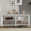 TiramisuBest Decorative Storage Cabinets Buffet Cabinet Accent Cabbinets Adjustable Shelves Living Room Entryway - 4 of 4