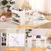 Toddler Craft Play Wood Activity Desk Kids Art Table with Large Storage Shelves for Writing Drawing,Nursery - 2 of 4