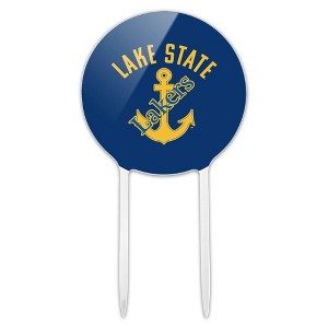 Lake Superior State University Lakers Acrylic Cake Topper Party Decoration for Wedding Anniversary Birthday Graduation - 1 of 4