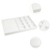 Unique Bargains PU Leather White Jewelry Organizer Trays with Removable Dividers - 2 of 4