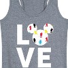 Women's - Disney - Mickey Love Fill Graphic Racerback Tank - 2 of 4