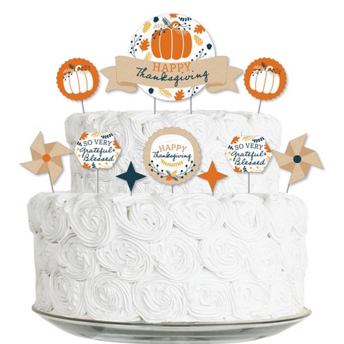 Big Dot Of Happiness Happy Thanksgiving - Fall Harvest Party Cake ...