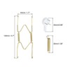 Unique Bargains Brass Invisible Design Decorative Universal Wall Plate Hanger 1 Set - 2 of 4