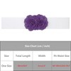INSPIRE CHIC Women's Large Chiffon Rose Double-Flower Elastic Stretch Wide Corset Waist Belt 1 Pc - 4 of 4