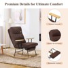 Rocking Chair with Footrest for Living Room, Upholstered Glider Rocker Chair - 3 of 4