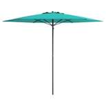7.5' x 7.5' UV and Wind Resistant Beach/Patio Umbrella Blue - CorLiving