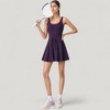 Anna-Kaci Active Women's Sleeveless Tennis Dress with Scoop Neckline and Waist Tie Detail - 2 of 4