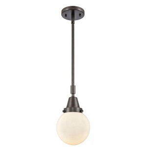 Beacon - 1 Light Stem Hung Mini Pendant In Industrial Style-10.63 Inches Tall and 6 Inches Wide - 1 of 1
