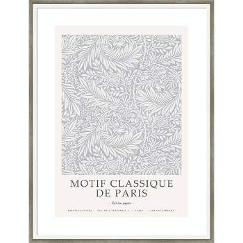 19" x 25" Motif Classique V by Design Fabrikken Wood Framed Wall Art Print 19" x 25" - Amanti Art