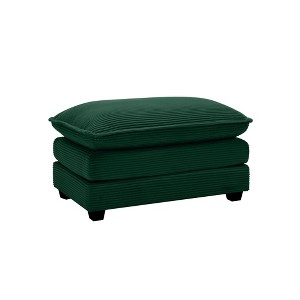NicBex Modern 37" Rectangle Ottomans Wood Footstools with Corduroy Fabric for Bedroom and Living Room - 1 of 3