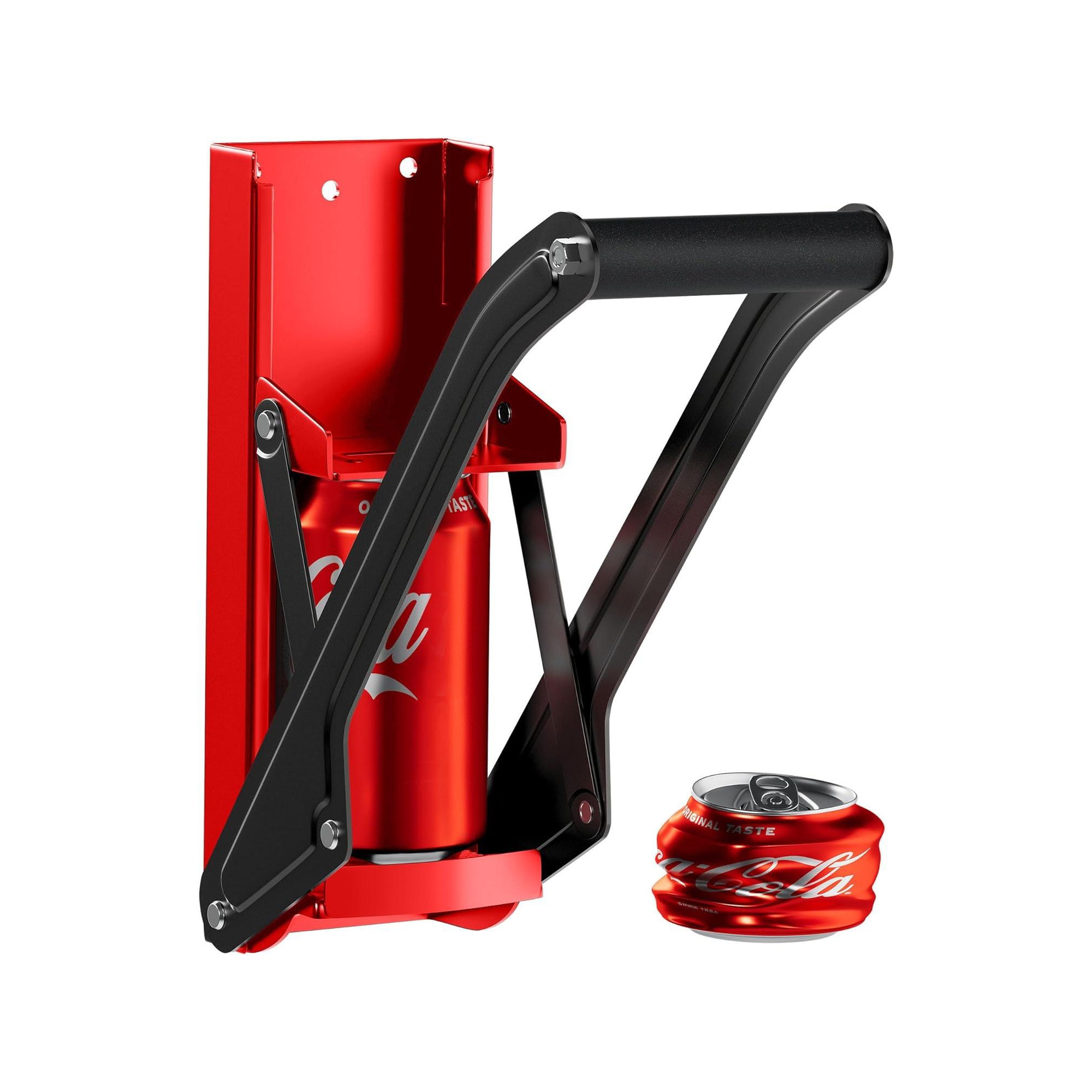 Can Crushers for Recycling - Heavy Duty Aluminum Can Crusher Wall Mounted - Soda and Beer Can Smasher with Bottle Opener - For 12 and 16 oz. Cans