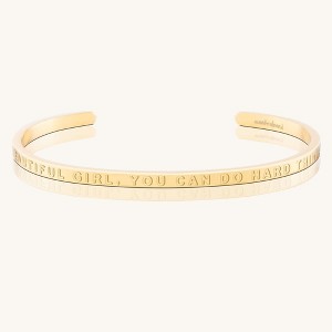 Mantra Jewelry - Beautiful Girl, You Can Do Hard Things (no ink) - 1 of 4