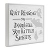 Stupell Industries Funny Halloween Typography Phrase Smiling Ghosts Silhouettes Framed Giclee Art - 2 of 4