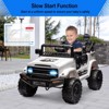 Electric Car for Kids, 12V Ride on Truck Car with Remote Control Spring Suspension, LED Lights, Music, 3 Speeds - 3 of 4