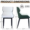 Dining Chairs Set of 2 - PU Leather Seats with High Resilience Sponge, Comfortable Comedor Sillas for Kitchen & Country Home - 3 of 4