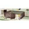 Full Size Wood Daybed Frame with Fence White - 2 of 4