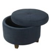 Large Round Storage Ottoman - HomePop - 2 of 4