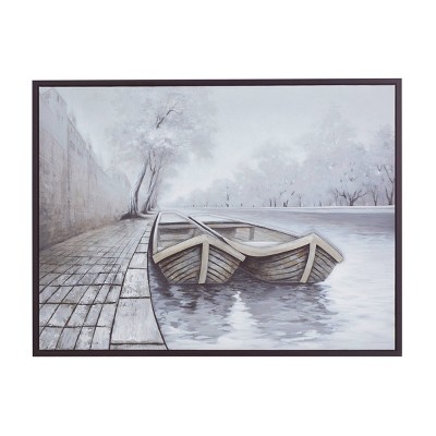 Coastal Fir Framed Wall Canvas - Olivia & May