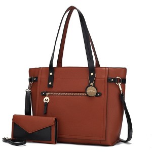 MKF Collection Andrys Vegan Leather Women's Tote Bag and Wallet by Mia K - 1 of 4