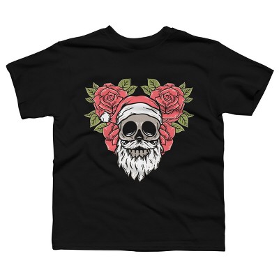 Boy's Design By Humans Christmas with flowers Illustration By rukurustudio T-Shirt