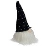 Northlight LED Lighted Polka Dot Knit Hat Gnome Christmas Decoration - 10" - Black and White - 4 of 4