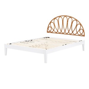 South Shore Queen Hoya Bed and Headboard Set Natural - 1 of 4