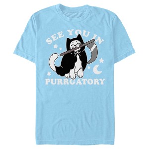 Men's Lost Gods Halloween See You In Purrgatory T-Shirt - 1 of 4
