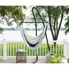 Ceara 3 Bar Hammock Swing Chair - Mercury Blue - Sol Living: Nylon Fabric, Aluminum Frame, Water-Resistant, No Assembly Required - 4 of 4