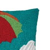 C&F Home 15" x 15" Beach Umbrella Hooked Throw Pillow - 2 of 3