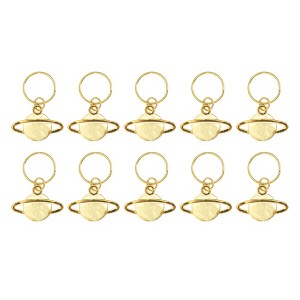 Unique Bargains Wings Hair Ring Pendants 10 Pcs - 1 of 4
