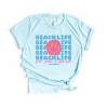 S.W.Smiley Beach Life Smiley Face - Womens Short Sleeve Tee - 3 of 3
