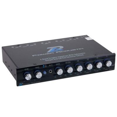 Power Acoustik PWM-19 4 Variable Band Parametric Car Audio Amplifier Equalizer with Subwoofer Gain Control Pulse Width Modulated Power Supply