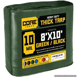 Core Tarps Heavy Duty 10 Mil Tarp Cover, UV Resistant, Rip Proof for Roof, Camping, Patio, Pool, Boat - 1 of 4