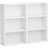3-Tier Tall Open Bookshelf, White Floor Standing Storage Shelving Unit for Living Room, Bedroom, or Home Office - 3 of 4