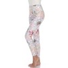 Women's Super Soft Tropical Printed Leggings - White Mark - 2 of 4