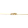 Black Bow Jewelry 1mm 14k Yellow Gold Diamond Cut Solid Cable Chain Necklace - 4 of 4
