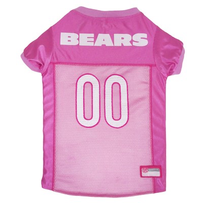NFL Chicago Bears Pets First Pink Pet Football Jersey - Pink XS