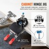 VEVOR 35 mm Concealed Door Hinge Jig, Aluminum Alloy Cabinet Hinge Jig, Accurate Locking Dual Clamp Fixation Hinge Drill Jig with Accessories, Black - 4 of 4
