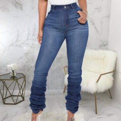 Women's Ruched Stacked Jeans - Bayshore