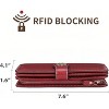 Wikineon Women's Leather Credit Card Holder Wristlet - RFID Blocking Technology for Identity Protection, Large Capacity Design Holds Cards - 4 of 4