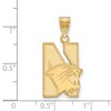 Black Bow Jewelry 10k Yellow Gold Northwestern Wildcats NCAA Large Pendant - 2 of 3