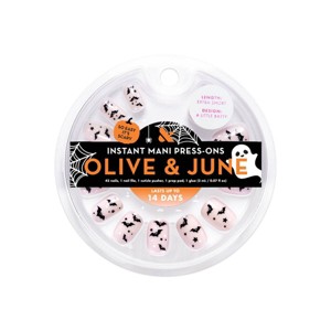 Olive & June Press-On Fake Nails - XS Squoval - A little Batty - 42ct - 1 of 4