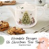 Royal Worcester Oh Christmas Tree 16 Oz Teapot - Fine Bone China Tea Pot - Hand-Painted Woodland Critters, Ideal Modern Teapot for Holiday Gatherings - 2 of 4