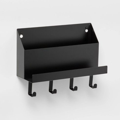 Large Over the Door Hook 6 Hooks Matte Black - Brightroom™