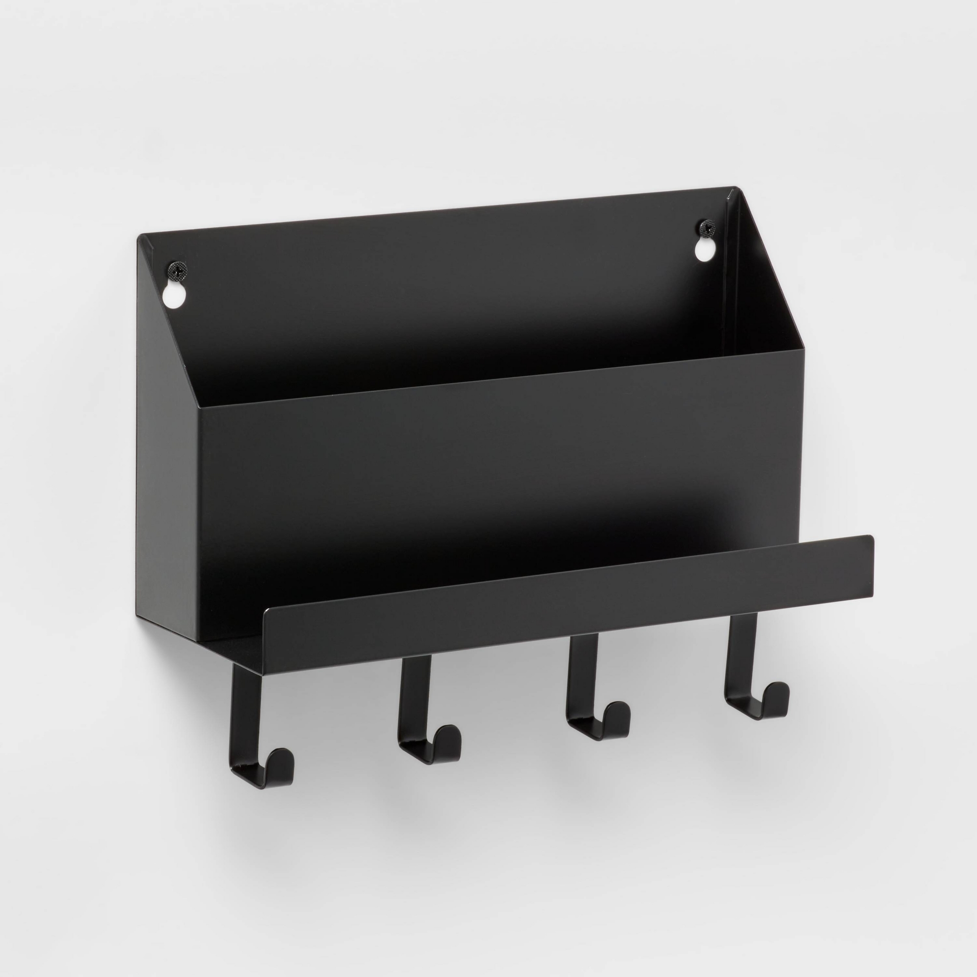 Metal Entryway Organizer Matte Black - Brightroom™